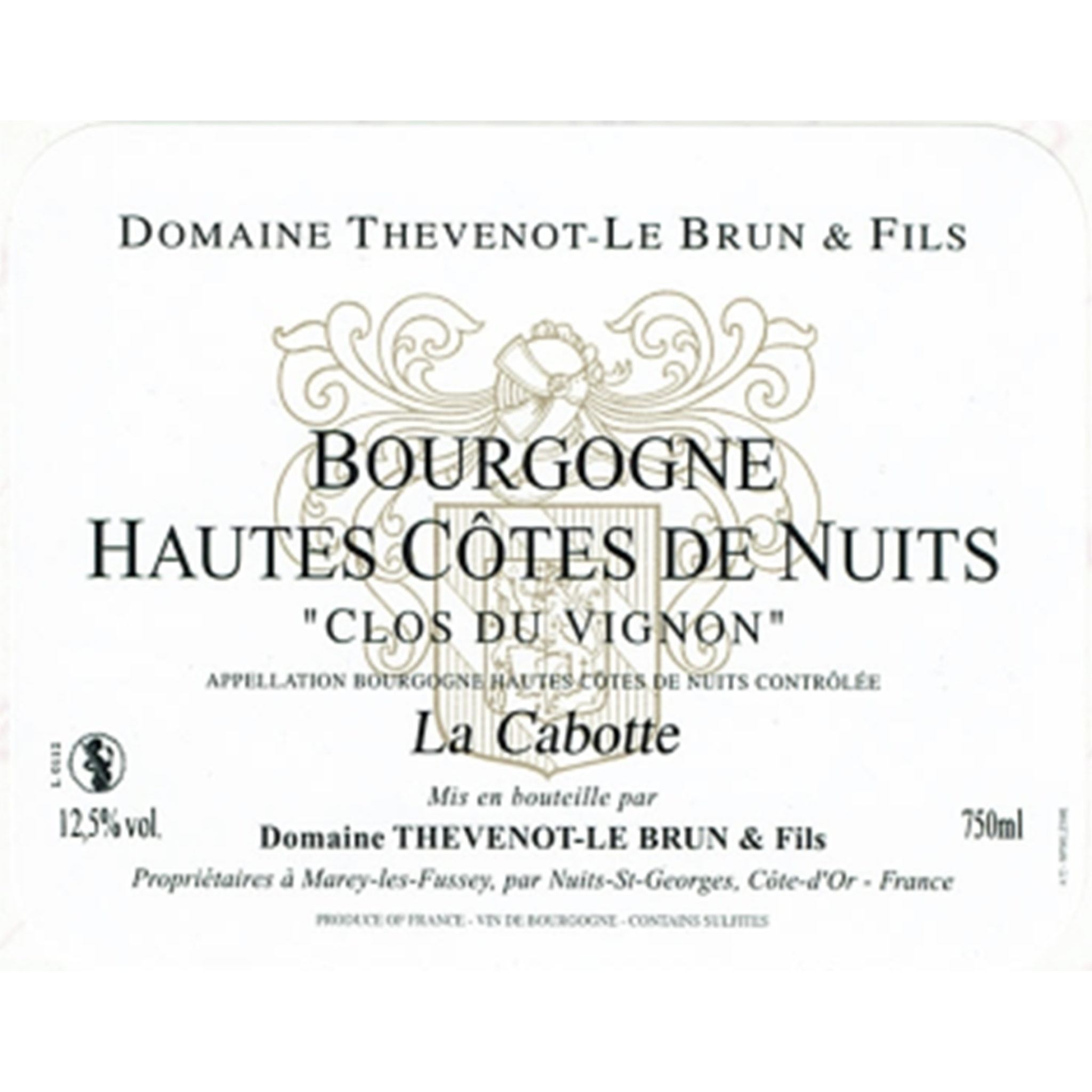 Domaine Thévenot Lebrun La Cabotte - Hautes-Côtes de Nuits